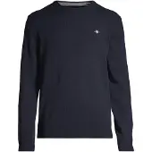 Gant für Herren. 87211 Marineblauer Pullover mit Rundhalsausschnitt (M), Lässig, Wolle, Langarm