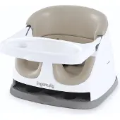 Ingenuity Kindersitzerhöhung für Babys von 6 Monaten bis 3 Jahren. 2-in-1-Basis aus Kaschmir. Abnehmbares Tablett. Einfache Aufbewahrung und Reinigung.