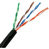 Aisens A133-0212, 100 m, Cat5e, U/UTP (UTP), RJ-45, Schwarz
