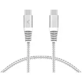 Ksix 2 M Usb-c-kabel Silber Silber One Size