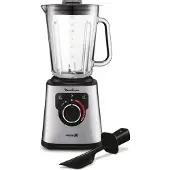Moulinex LM871D, Tischplatten-Mixer, 1,5 l, Pulsfunktion, Eis-Crusher, 1200 W, Edelstahl, Grau