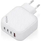 Aisens ASCH-100W4P028-W/ 3xUSB Type-C/ 1x USB/ 100W GaN Wall Charger