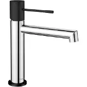 Sapho Solaria Waschtischarmatur, Chrom/schwarz matt