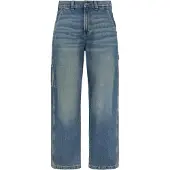 Dickies Straight Leg Jeans STEVENSVILLE CARPENTER DENIM KHAKI TINTED BLUE herren