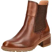 Pikolinos für Damen. W0D-8792 Braune Medina Lederstiefeletten (42), 3 bis 5 cm, Reißverschluss, Lässig