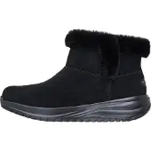 SKECHERS Damen Winterboots/ Stiefeletten ON THE GO STELLAR Schwarz Leder Textil wasserfest Größe: 38