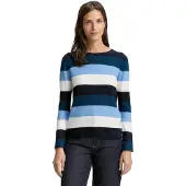 Tom Tailor Knit Structured Striped Pullover