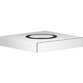 Dornbracht Air-Switch-Bedienknopf, eckige Rosette, 10714970-19, Farbe: Dark Chrome