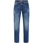 Blend Slim-fit-Jeans "Slim-fit-Jeans BHTwister", Herren, Gr. 32/30, Länge 30, blau (denim middle blau), Obermaterial: 98% Baumwolle CO. 2% Elasthan EL., Jeans Slim-fit-Jeans
