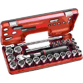 Facom Steckschluessel-Set 1/2" D-Box, 21-tlg.