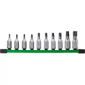 TTI Milwaukee Bit-Steckschlüsseleinsatz-Set 3/8 Zoll 10-teilig TX Bit-Steckschlüsseleinsatz 3/8" Set