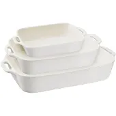 Staub StaubSet Auflaufformen 3-teilig - Elfenbeinweiß