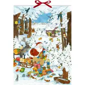 Sonstige Verlage Wand-Adventskalender - Bescherung im Winterwald