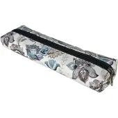 Bee-bee Federmäppchen „Dackel Paisley“ mit kaffeefarbenen Blumen –