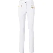 HEINE Stretch-Hose , Damen, Gr. 50, Normalgrößen, weiß, 48% Baumwolle, 45% Polyester, 7% Elasthan, Miedereinsatz:15% Elasthan, 85% Polyamid, unifarben, lang, Hosen Stretch-Hose