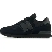 New Balance Unisex für Kinder. GC574V1 Turnschuhe 574 schwarz (39 W), Wohnung, Schnürsenkel, Lässig, Kinderbekleidung