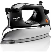 Haeger DI-120.001B, Trocken-Bügeleisen, Aluminium-Sockelplatte, 2,2 m, Schwarz, Stahl, 1200 W, 220-240 V