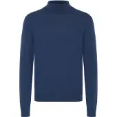Casual Friday Rollkragenpullover "Rollkragenpullover CFEdin", Herren, Gr. M, blau (medieval blau melange), Obermaterial: 95% Baumwolle CO. 5% Kaschmir WS., Pullover Rollkragenpullover