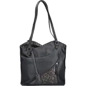 Rieker Damen Handtasche-Rucksack H1025-01 schwarz