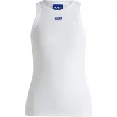 HUGO Tanktop aus Stretch-Baumwolle mit blauem Logo-Label Grösse XXL