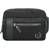 Bugatti Gürteltasche "Herren, Damen NERO", Damen, Gr. B/H/T: 20cm x 15cm x 4cm onesize, schwarz, Kunstfaser, unifarben, Taschen Gürteltasche