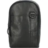 Spikes & Sparrow Leder Sling Bag Umhängetasche Bronco Slingbag Black schwarz