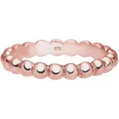 Elli Silberring "Ring Stacking Ring Kügelchen 925 Silber" Gr. 56, rosa (rosegold), Fingerringe, Damen, 56, Silber 925 (Sterlingsilber), Silberring