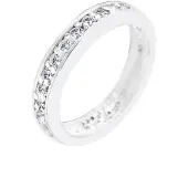 Elli Silberring "Ring Memoire 925 Silber, mit Kristallen von Swarovski" Gr. 60, weiß, Fingerringe, Damen, 60, Silber 925 (Sterlingsilber), Silberring
