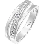 Elli Ring Bandring Wickelring Kristalle 925 Silber Elli Silber