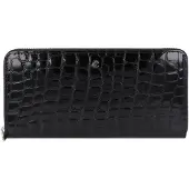 Esquire Geldbörse Nizza Long Zip Around Wallet Black schwarz