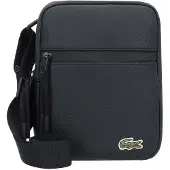 Lacoste Umhängetasche Schultertasche LCST Flat Crossover Bag Noir schwarz