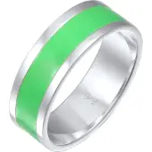 KUZZOI Ring 925 Sterling Silber in Grün | Gr.: 62