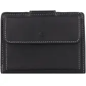 Esquire Leder Geldbörse Dallas Wallet Vertical Black schwarz