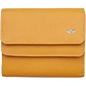 Golden Head Geldbörse Madrid RFID Protect Billfold Coin Wallet With Front Flap Snap Closure Gamboge senfgelb