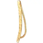 Elli Ohrklemme "Ohrringe Single Earclimber Ohrklemme Gehämmert 925 Silber" Gr. 24, gold, Ohrringe, Damen, 24, ohne Stein, Silber 925 (Sterlingsilber), Ohrklemme