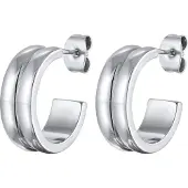 Elli Ohrringe Brass in Silber | Gr.: onesize