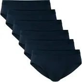 Calida Slip "Slip MEN BRIEF NATURAL BENEFIT 6er Pack", Herren, Gr. 52-54, blau (dunkelblau), Obermaterial: 94% Baumwolle CO. 6% Elasthan EL., Unterhosen Slip