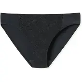 Schiesser Rioslip "Air", Damen, Gr. 48, Spitze, schwarz, Spitze, Obermaterial: 85% Polyamid, 15% Elasthan, körpernah, Unterhosen Rioslip, blickdichter Spitzen-Einsatz, weich, Microfaser