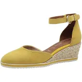Tamaris Pumps Damen Keilabsatz gelb,EU 42
