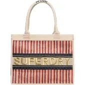 Superdry für Damen. W9110411A Rote Luxe-Tote-Tasche (OSFA), Lässig, Jute