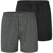 Schiesser Herren Jersey-Boxershorts, 2er Pack - 2Pack Boxershorts, Baumwolle, einfarbig