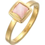 Elli Ring Solitär Rosa Quarz Pyramid 925 Silber Elli Premium Gold