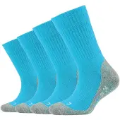 Camano Funktionssocken "function", Herren, Gr. 27-30, blau (turquoise, grau), Materialmix, uni und meliert, normal, Socken Funktionssocken, mit verstärkten Belastungszonen an Ferse und Spitze