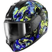 Shark Ridill 2 Raging Beast Helm, schwarz/grün/blau, XL (61/62)