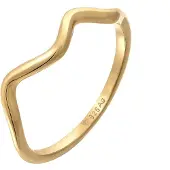 Elli Ring Wellen Minimal Geo Trend 925 Silber Elli Gold