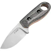 Kizer Cutlery Beaver 1078A2 Stonwashed Nitro-V, Black Micarta, Fahrtenmesser