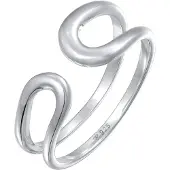 Elli Silberring PREMIUM "Ring Offen Modern Verstellbar 925 Silber" Gr. 60, silber, Fingerringe, Damen, 60, Silber 925 (Sterlingsilber), Silberring
