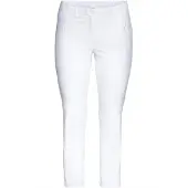 Sheego Webhose , Damen, Gr. 100, Langgrößen, weiß, 70% Viskose, 25% Polyamid, 5% Elasthan, unifarben, Hosen Webhose