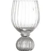 Bloomingville 82060802, Rotweinglas, Vintage-Glas, Glas, Transparent, 430 ml, 15,5 cm