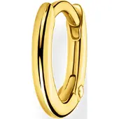 Thomas Sabo Single-Creole "Classic gold, Classic silber", gold (gelbgoldfarben), Ohrringe, Damen, Silber 925 (recycelt), Single-Creole
